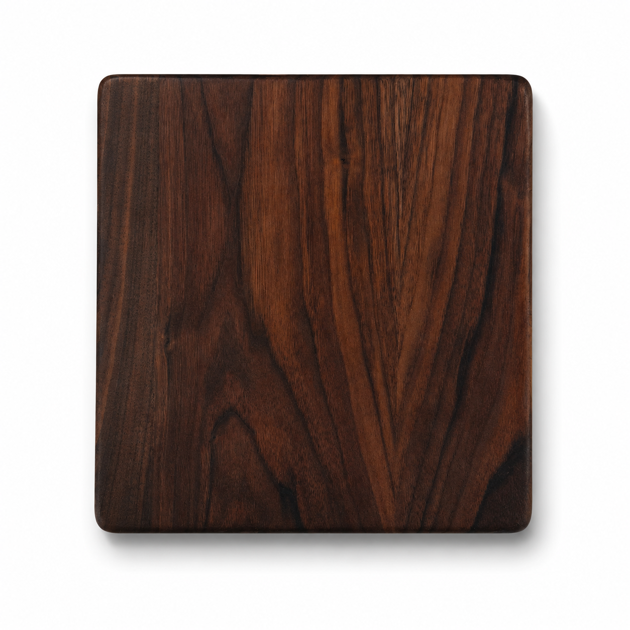 Black Walnut cutting board with gold compass rose resin inlay