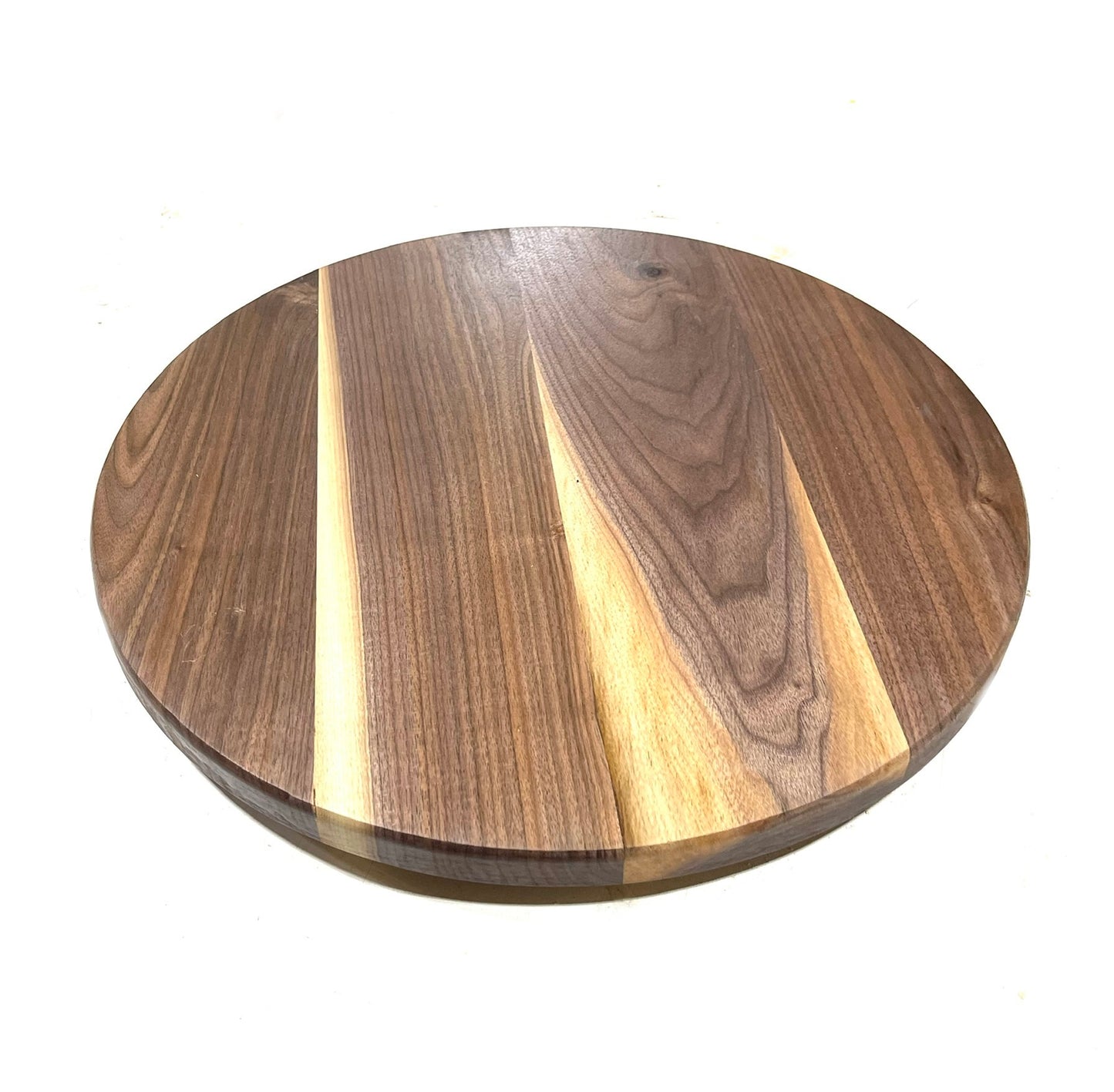 Walnut Boat Table available any diameter. Includes sapwood but can be all dark!