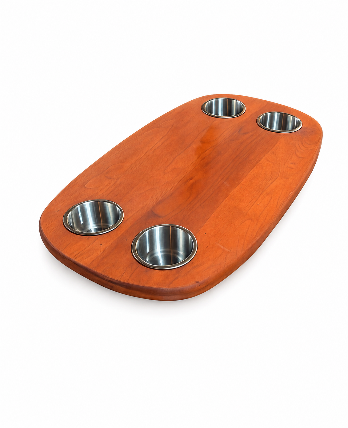 Cherry Boat Table with optional cupholders and color matching