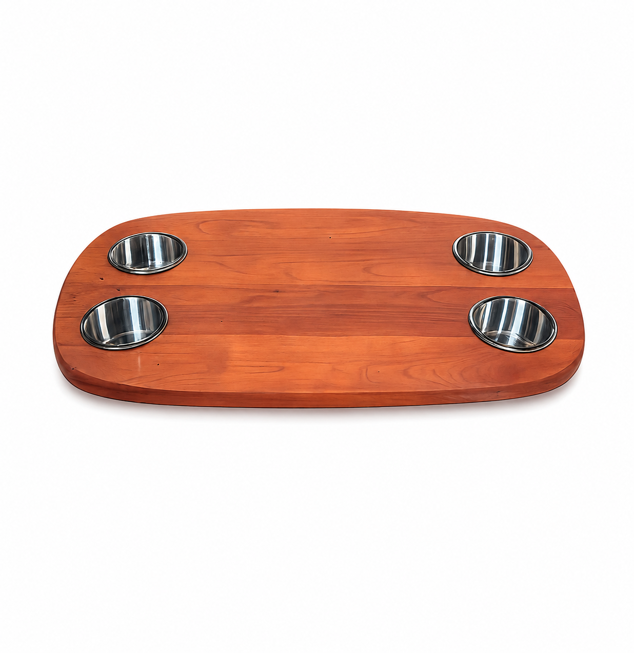 Cherry Boat Table with optional cupholders and color matching